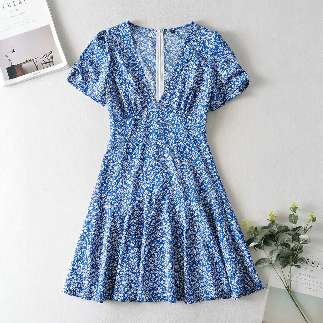 June | Floral Short Dress