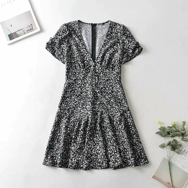 June | Floral Short Dress