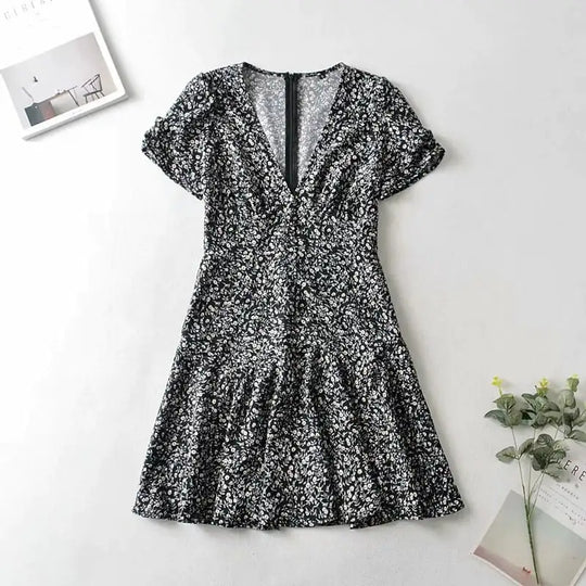 June | Floral Short Dress