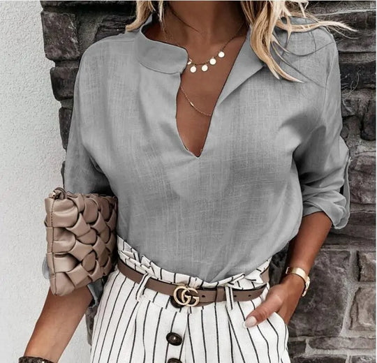 Mila | Sleeve V-Neck Blouse