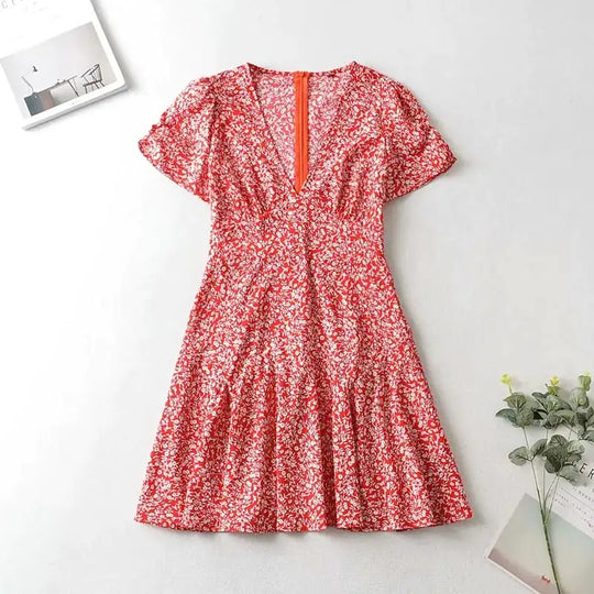 June | Floral Short Dress